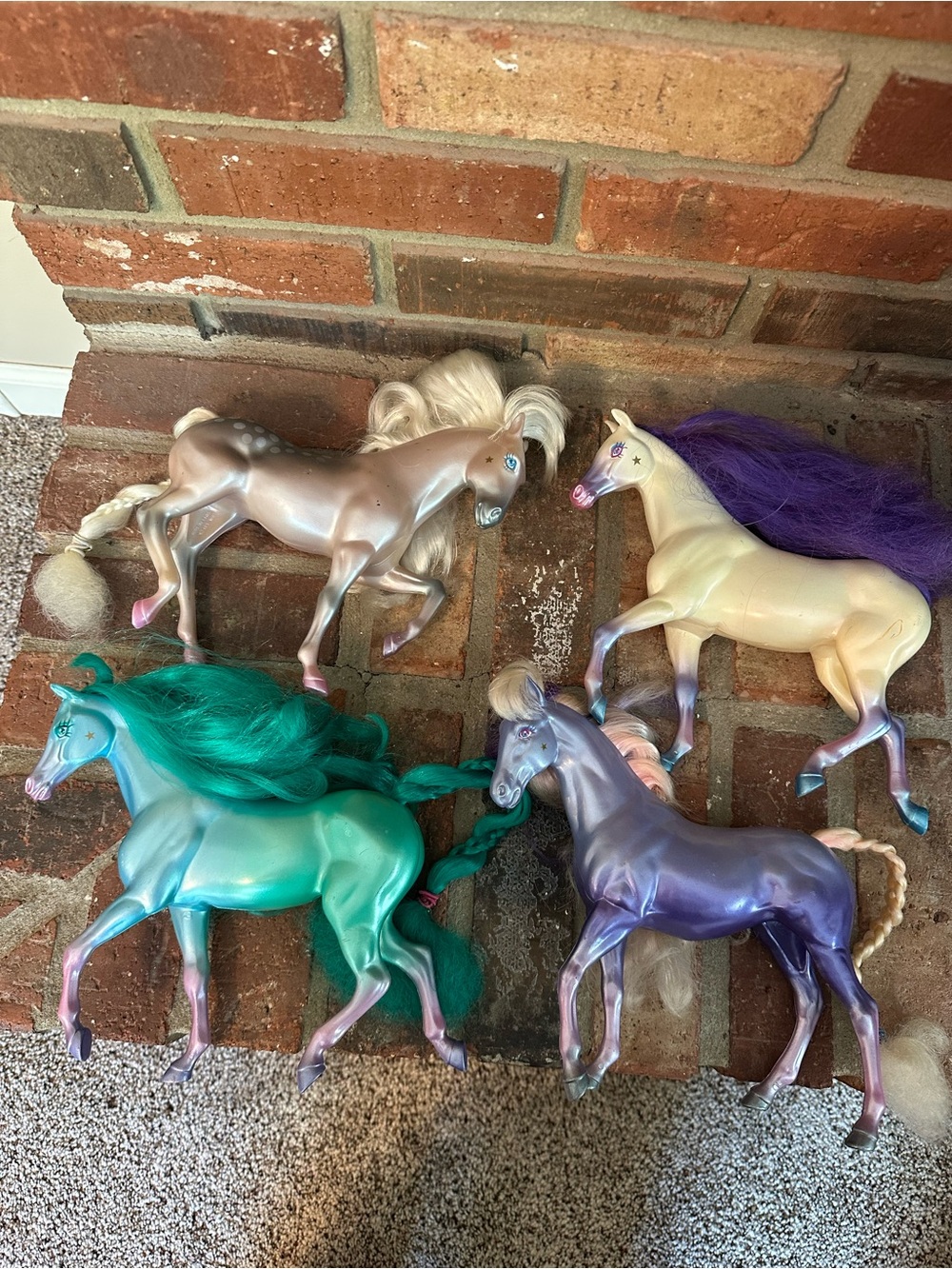 Vtg Lot Of 4 1980s Kenner Star Fillies Horses Chloe Calla Dara Niki - Picture 2 of 11
